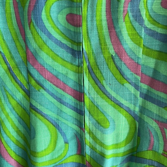 Vintage Handmade 60s Mod Mini Dress - Picture 8 of 13